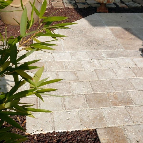 Pavé Travertin Réalisation 2